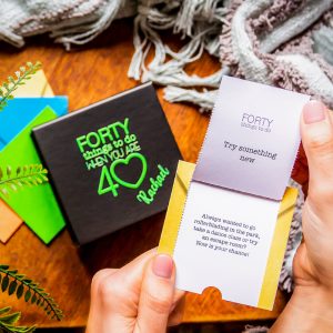 Personalised 40 Things To Do When You're 40 Gift Box