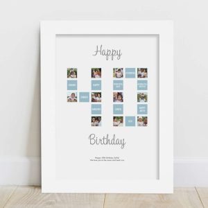 Personalised 40Th Special Birthday Print - Personalised 40th Birthday Gifts - Celebrate The Big 4-0 With This Special Birthday Print
