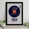 Personalised 40th Birthday Vinyl Record Design Print - Retro Gift