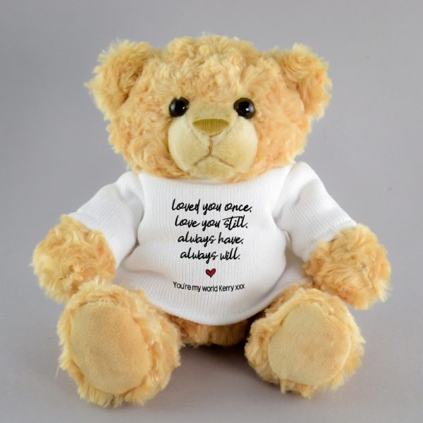 Personalised Always Love You Teddy Bear - Personalised Gifts - A Teddy Which Encompasses Your Everlasting Love