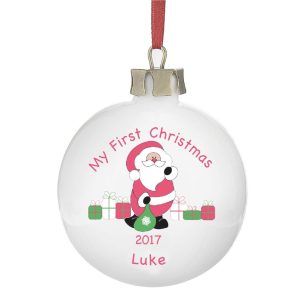 Personalised Bauble - Babies First Christmas - Christmas Bauble Gift - Wonderful Christmas Bauble To Celebrate Your Little Ones First Christmas