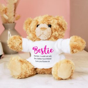 Personalised Bestie Teddy Bear - Perfect Cute Bear Gift for Friends