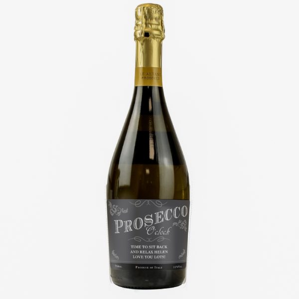 Personalised Bottle Of Prosecco - Personalised Gifts - Crisp Italian Prosecco With Delicate Apple Flavour & Personalise A Message For The Recipient