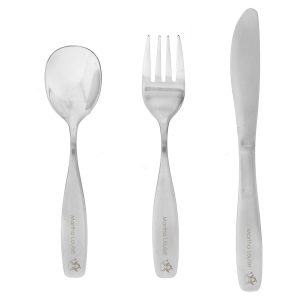 Personalised Children's Cutlery Set (Fairy) - Christening Gifts - Lovely Stainless Steel 3-Piece Silverware Set & Personalise With Your Child's Name