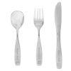 Personalised Children's Cutlery Set (Hessian Friends) - Personalised Christening Gifts - Lovely Stainless Steel 3-Piece Silverware Set