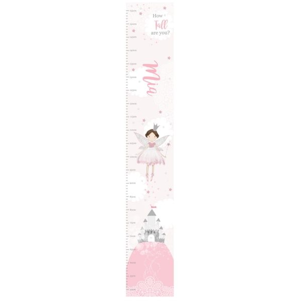 Personalised Childrens Height Chart - Fairy Princess Gift for Kids