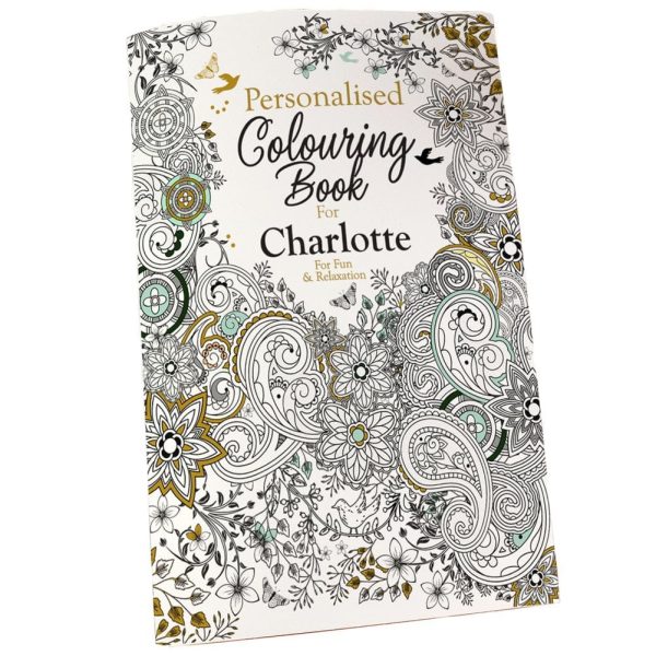 Personalised Colouring Book For Adults - Personalised Gifts - A Fantastic Way To Escape The Stresses Of Modern Life