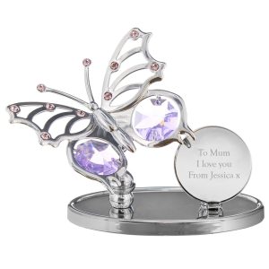 Personalised Crystocraft Butterfly Ornament - Personalised Gifts - Lovely Crystocraft Butterfly Ornament