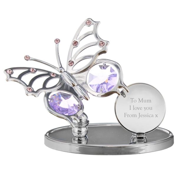Personalised Crystocraft Butterfly Ornament - Personalised Gifts - Lovely Crystocraft Butterfly Ornament