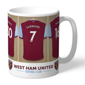 Personalised Dressing Room Mugs (West Ham United Fc) - Personalised Gifts - The Ultimate Must Have Gift For Any Football Fan