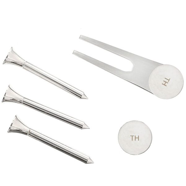 Personalised Golf Set - Personalised Anniversary Gifts - Includes 3 Golf Tees, Pitch Repairer And Ball Marker