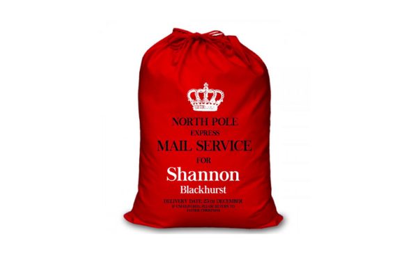 Personalised Large Red Christmas Santa Gift Sack | Wowcher