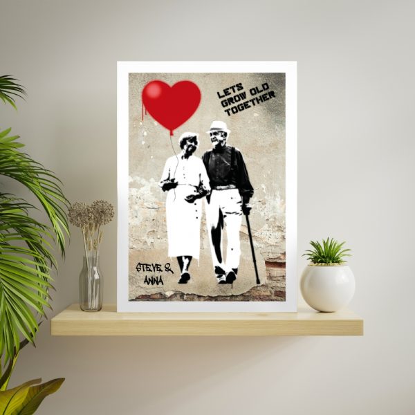 Personalised Lets Grow Old Together Framed Print - Looking For A One-Of-A-Kind Way To Show Your Love? This Is The Perfect Romantic Gift