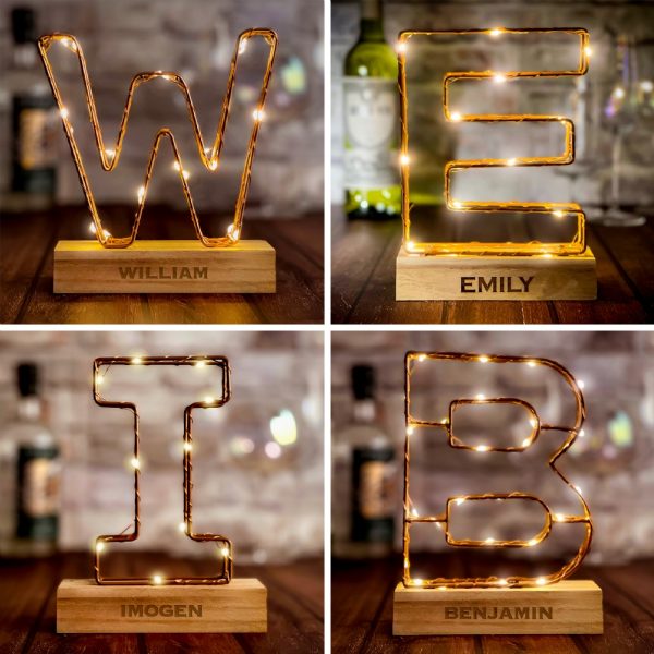 Personalised Light Up Letters - Personalised Gifts - Decorate Any Room In Your House