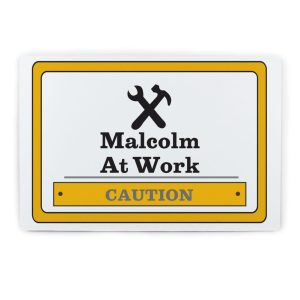 Personalised Man At Work Sign - Personalised Gifts - Made For The Shed And Garage Diy-Ers Out There