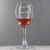 Personalised Measures Wine Glass - Personalised Gifts - Personalise This Fantastic Wine Glass With A Name Or Role