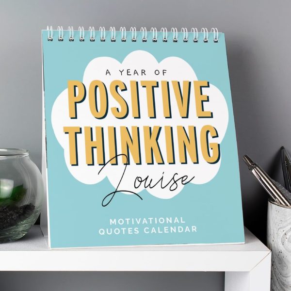Personalised Motivational Quotes Desk Calendar - Personalised Gift - The Perfect Motivational Gift With A Personalised Motivational Quotes Every Month