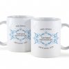 Personalised Pair of Sapphire Anniversary Mugs - 45th Anniversary Gift