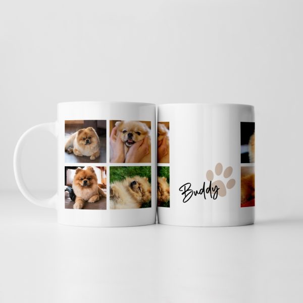 Personalised Pet Dog Photo Mug - Personalised Gift Mug - A Personalised Photo Mug Featuring 8 Gorgeous Pet Dog Pictures