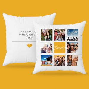 Personalised Photo Celebration Cushion - Personalised Gift - With This Personalised Photo Cushion, You Can Have An Explosion Of Memories In One Gift