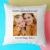 Personalised Photo Cushion For Mum - White And Grey - 46x46cm - Unique And Masterly Crafted Gift