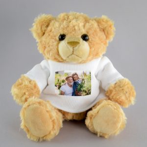 Personalised Photo Teddy Bear - Personalised Gift - Super Soft, Cuddly Teddy Bear To Snuggle With
