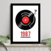 Personalised Retro Record Print - Personalised Gifts - An Ideal Gift For Music Lovers