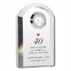 Personalised Ruby Anniversary Clock - 40th Wedding Anniversary Gift