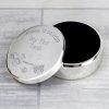 Personalised Train First Tooth Box - Round Metal Keepsake Gift