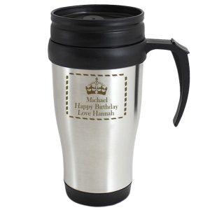 Personalised Travel Mug - Personalised Gift Mug - This Wonderful Personalised Travel Mug That Can Be Engraved With A Message