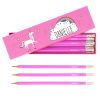 Personalised Unicorn Box Of Pink Pencils - Personalised Gifts - Set Of 12 Personalised Pink Pencils