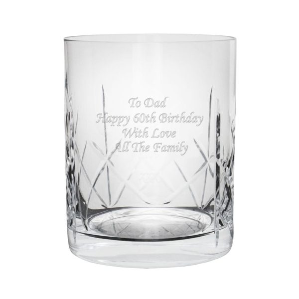 Personalised Whisky Tumbler, 50th Gift For Him - A Much Better Gift Than A New Tie, For The Big Fan Of A Wee Dram