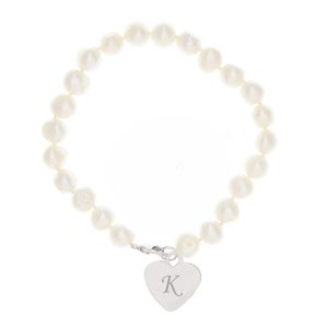 Personalised White Freshwater Pearl Bracelet - Personalised Gifts - Wonderful Jewellery Gifts For Ages 10 To 100!