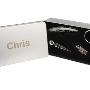 Personalised Wine Connoisseur Accessories Gift Set | Wowcher