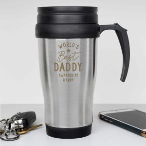 Personalised "World's Best..." Thermal Travel Mug - Great Travel Gift
