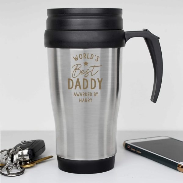 Personalised "World's Best..." Thermal Travel Mug - Great Travel Gift