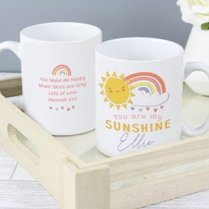 Personalised You Are My Sunshine Mug - Personalised Gifts - This Is A Thoughtful Gift That She Will Love And Can Use Every Day