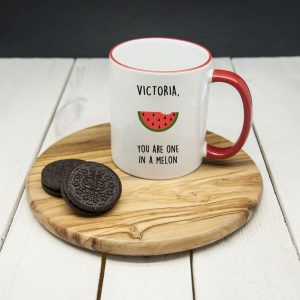 Personalised 'You Are One In A Melon' Mug - Personalised Gifts - A Statement Of Love That Isn'T Too Melon-Dramatic
