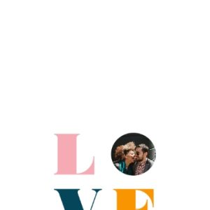 Picture Of Love Personalised Tea Towel, Gifts Multi