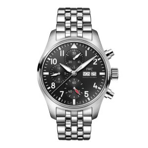 Pilot Chronograph 41mm Mens Watch Black