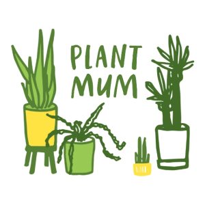 Plant Mum Personalised Plant Pot, Gifts Green