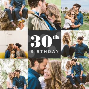 Polka Dot Birthday 18x18" Medium Photo Cushion (45x45cm), Gifts Black