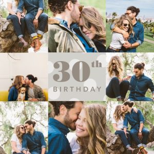 Polka Dot Birthday 18x18" Medium Photo Cushion (45x45cm), Gifts Gray