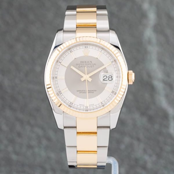 Pre-Owned Rolex Datejust Tuxedo Dial Watch 116233