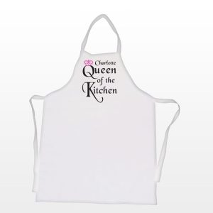 Queen Of The Kitchen' Personalised Apron - Personalised Gifts - Celebrate The Baking Prowess Of The Ruler Of Your Kitchen