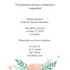 Romantic Bouquet 7x5" (18x13cm) Flat Card set of 20 (matt cardstock), rounded corners, Card & Stationery Orange