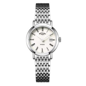 Rotary Windsor Stainless Steel Mother of Pearl Ladies' Watch