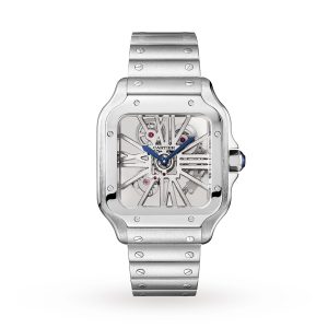 Santos De Cartier Watch, Large Model, Hand-Wound Mechanical Movement, Steel