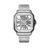 Santos Watch, Large Model, Manual Winding, Black ADLC Steel Case Interchangeable Strap