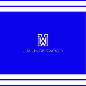 School Monogram 8x9" Personalised Mouse Mat (20x23cm), Gifts Blue